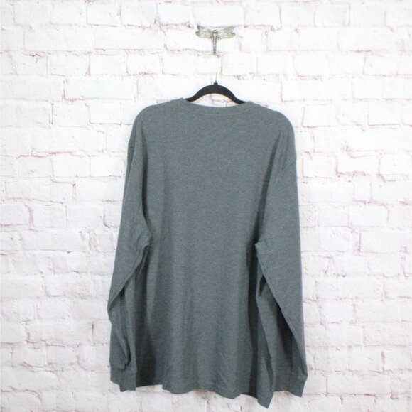 LL Bean Unshrinkable Mini Waffle Henley Long Sleeve Traditional Fit XXL Tall - Picture 7 of 12